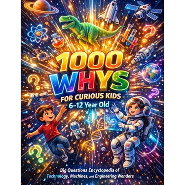 1000 Whys for Curious Kids 6-12 Year Old: Big Questions Encyclopedia of Technology, Machines, and Engineering Wonders