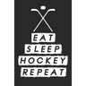 Eat Sleep Hockey Repeat: Dot Grid Notebook (6x9 inches) with 120 Pages