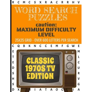 Word Search Puzzles Caution: Maximum Difficulty Level: The Most Difficult Puzzle We Make- Over 600 Letters Per Puzzle - 25x25 Grid Size- For People