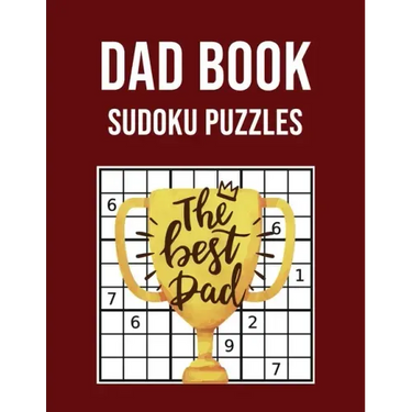 Dad Book Sudoku Puzzles: Large Print Activity book - Perfect Gift for Fathers Day