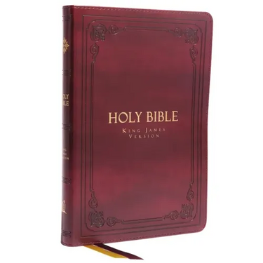 KJV Holy Bible: Large Print Thinline, Burgundy Leathersoft, Red Letter, Comfort Print: King James Version