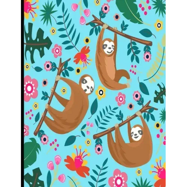 This Is My Super Cute Sloth Puzzle Book: Light Blue Cover Sloth Puzzle Book With 110 Pages. Tic Tac Toe, Hangman, 4 In A Row & Dots And Boxes Activiti