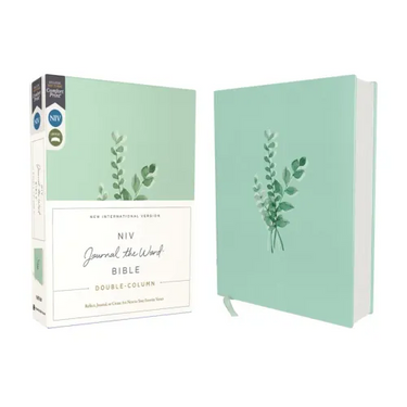 Niv, Journal the Word Bible, Double-Column, Cloth Over Board, Teal, Red Letter Edition, Comfort Print: Reflect, Take Notes, or Create Art Next to Your