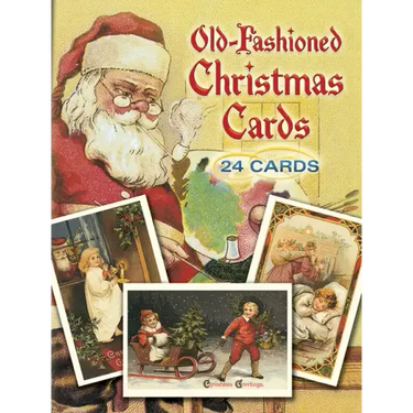 Old-Fashioned Christmas Cards: 24 Cards