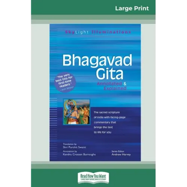 Bhagavad Gita: Annotated & Explained (16pt Large Print Edition)