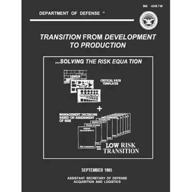 Transition From Development to Production: Solving the Risk Equation