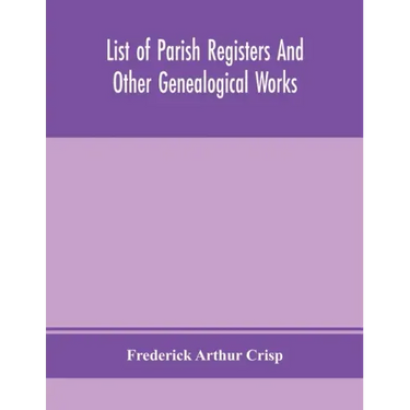List of parish registers and other genealogical works