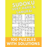 Sudoku Very Hard & Samurai: 100 Puzzles With Solutions Large Print Puzzles Book For Adults And Kids With Answers