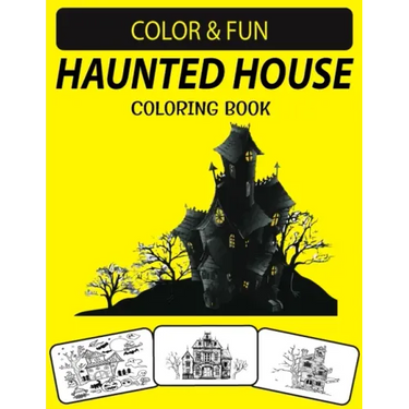 Haunted House Coloring Book: An Excellent Funny Halloween Haunted House Coloring Book for Adults
