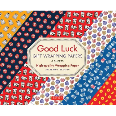Good Luck Gift Wrapping Papers - 6 Sheets: 24 X 18 Inch (61 X 45 CM) Wrapping Paper