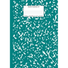 Marble Notebook A4: Teal Marble College Ruled Journal