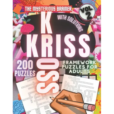 200 Kriss Kross Framework Puzzle Book, Vol. 2: Amazing Word Fill in Puzzles for Adults, Teens, and Seniors
