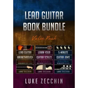 Lead Guitar Book Bundle: Lead Guitar Breakthrough + Learn Your Guitar Scales + 5-Minute Guitar Jams (Books + Online Bonus)