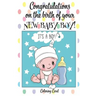 CONGRATULATIONS on the birth of your NEW BABY BOY! (Coloring Card): (Personalized Card/Gift) Personal Inspirational Messages & Quotes, Adult Coloring!