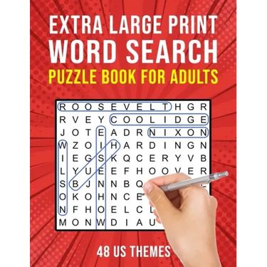 Extra Large Print Word Search Book for Adults: 48 US Themed Wordsearch Puzzles for Seniors or Visually Impaired