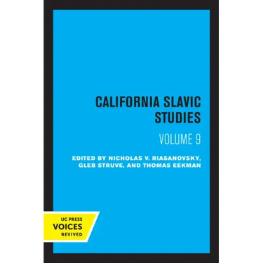 California Slavic Studies, Volume IX