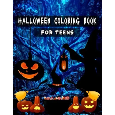 Halloween Coloring Books for Teens: Unique illustrations, Pumpkin, Ghost, Witches, Haunted Houses and More (8.5" x 11"), 100 Pages, (Teens & Adult Col