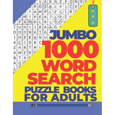 Jumbo 1000 Word Search Puzzle Books For Adults: The Biggest Brain Games Word Search Puzzles