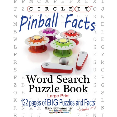 Circle It, Pinball Facts, Word Search, Puzzle Book