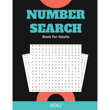 Number Search Book For Adults VOL1: Large Print Puzzle Book Gift With Solutions