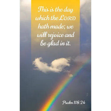 General Worship Bulletin: Glad (Package of 100): Psalm 118:24 (Kjv)