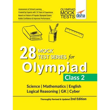 28 Mock Test Series for Olympiads Class 2 Science, Mathematics, English, Logical Reasoning, GK & Cyber 2nd Edition