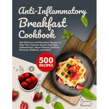 Anti-Inflammatory Breakfast Cookbook: 500 Delicious and Nutritious Recipes to Heal Your Immune System and Fight Inflammation, Heart Disease, Arthritis