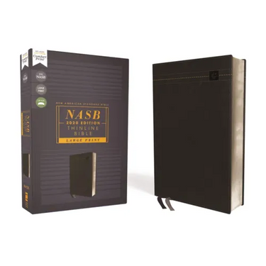 Nasb, Thinline Bible, Large Print, Leathersoft, Black, Red Letter Edition, 2020 Text, Comfort Print
