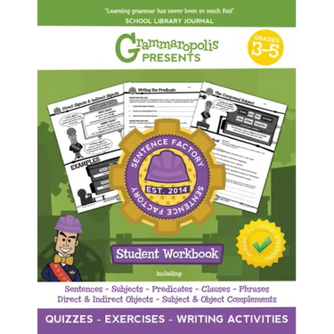 The Parts of the Sentence Workbook, Grades 3-5