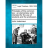 Principles of the common law: an elementary work intended for the use of students and the profession.