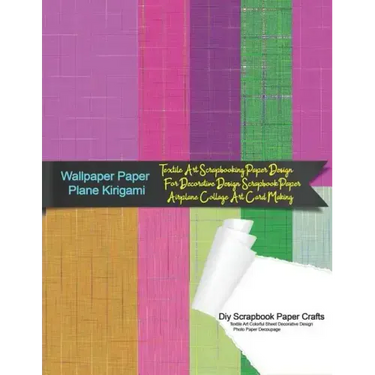 Wallpaper Paper Plane Kirigami Diy Scrapbook Paper Crafts Textile Art Colorful Sheet Decorative Design Photo Paper Decoupage: Textile Art Scrapbooking