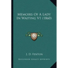 Memoirs Of A Lady In Waiting V1 (1860)