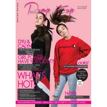 Pump it up Magazine - Calyn & Dyli - Hip and chic California teen pop siblings: Women's Month edition