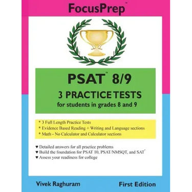 PSAT 8/9 3 Practice Tests: for students in grades 8 and 9