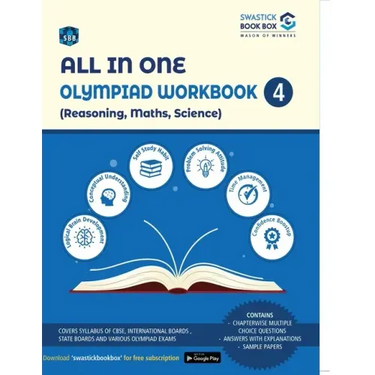 All in One Olympiad Workbook for Reasoning, Maths & Science - Class 4