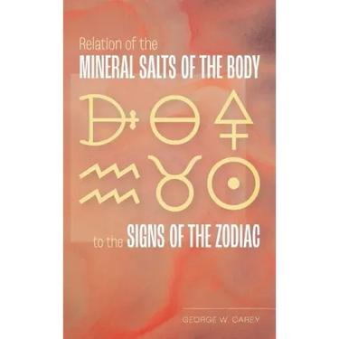 Relation of the Mineral Salts of the Body to the Signs of the Zodiac