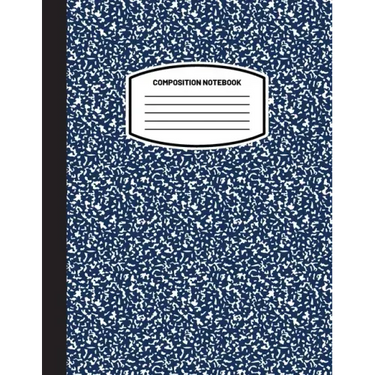 Classic Composition Notebook: (8.5x11) Wide Ruled Lined Paper Notebook Journal (Dark Blue) (Notebook for Kids, Teens, Students, Adults) Back to Scho