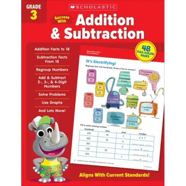 Scholastic Success with Addition & Subtraction Grade 3 Workbook