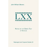 Notes on the Greek Text of Exodus