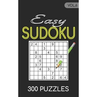 Easy Sudoku 300 Puzzles Vol.6: Sudoku for adults easy book