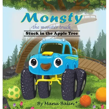 Monsty the Monster Truck Stuck In the Apple Tree