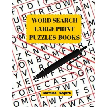 Word Search Large Print Puzzles Books: Word Search 50 Puzzles Large Print
