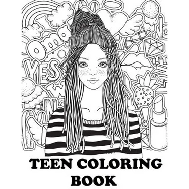 Teen Coloring Book: Cute Coloring Book for Teen Girls