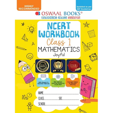 Oswaal NCERT Workbook Class 1 Mathematics Joyful (For Latest Exam)