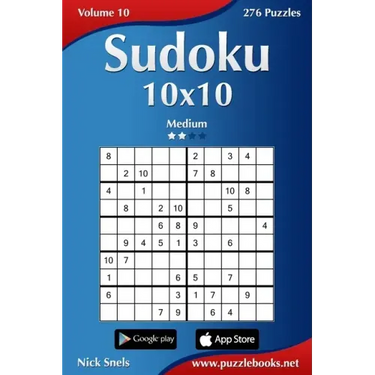 Sudoku 10x10 - Medium - Volume 10 - 276 Puzzles