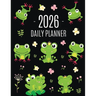 Frog Planner 2026: Funny Amphibian Monthly Agenda January-December Organizer (12 Months) Cute Green Water Animal Scheduler