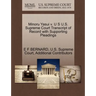 Minoru Yasui V. U S U.S. Supreme Court Transcript of Record with Supporting Pleadings