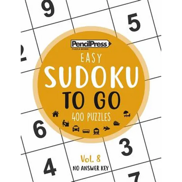 SUDOKU TO GO (400 Puzzles, easy): Sudoku Puzzle Books for adults