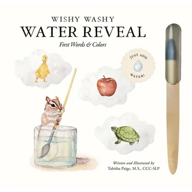Wishy Washy (Water Reveal Edition): A Reusable Water Reveal Activity Book Teaching First Words and Colors