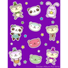 Sticker Album For Girls: 100 Plus Pages For PERMANENT Sticker Collection, Activity Book For Girls, Purple - 8.5 by 11
